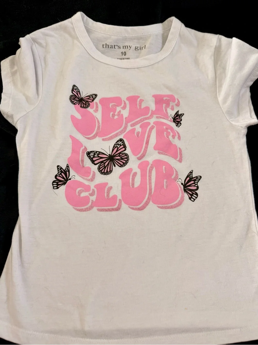 That's My Girl White Tee with Pink 